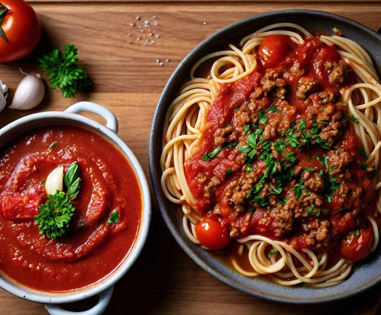 marinara sauce and spaghetti sauce